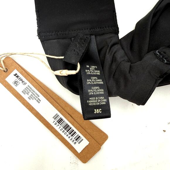 Skims Wireless Form Super Push-Up Black Onyx Bra New with tags Size 36C - Picture 4 of 4